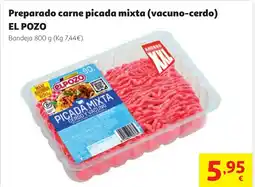 Alcampo EL POZO Preparado carne picada mixta (vacuno-cerdo) oferta