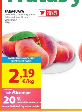 Alcampo Paraguaya oferta