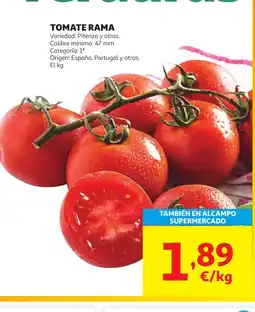 Alcampo Tomate rama oferta