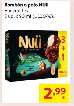 Alcampo NUII Bombón o polo oferta