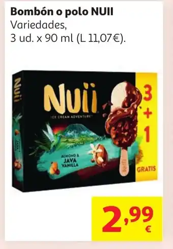 Alcampo NUII Bombón o polo oferta