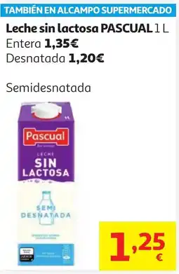 Alcampo PASCUAL Leche sin lactosa oferta