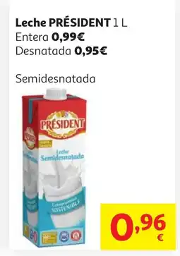 Alcampo PRESIDENT Leche oferta