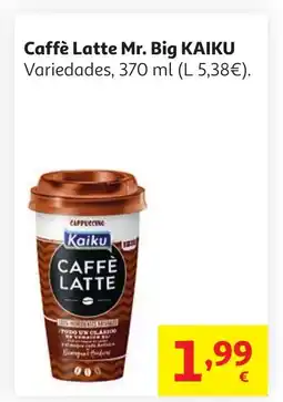 Alcampo KAIKU Caffè Latte Mr. Big oferta