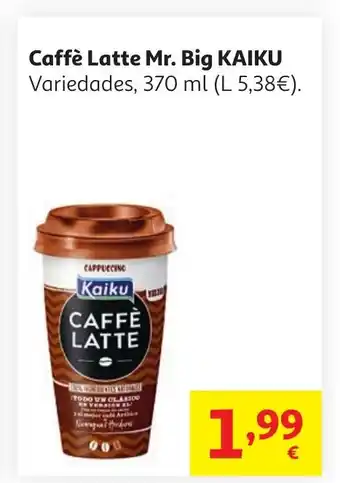 Alcampo KAIKU Caffè Latte Mr. Big oferta