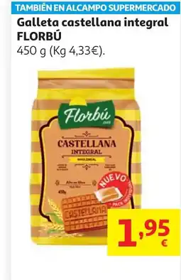 Alcampo FLORBÚ Galleta castellana integral oferta