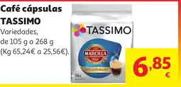 Alcampo TASSIMO Café cápsulas oferta