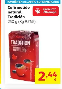Alcampo Café molido natural Tradición oferta