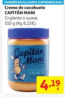 Alcampo CAPITÁN MANI Crema de cacahuete oferta