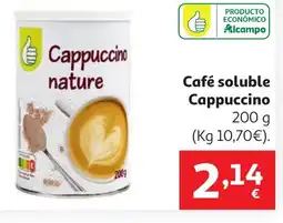 Alcampo Café soluble Cappuccino oferta