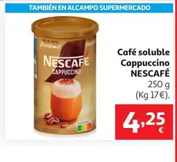 Alcampo NESCAFÉ Café soluble Cappuccino oferta