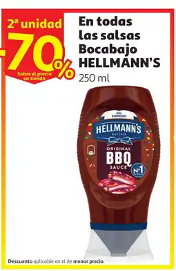 Alcampo HELLMANN'S En todas las salsas Bocabajo oferta