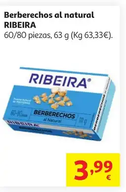 Alcampo RIBEIRA Berberechos al natural oferta