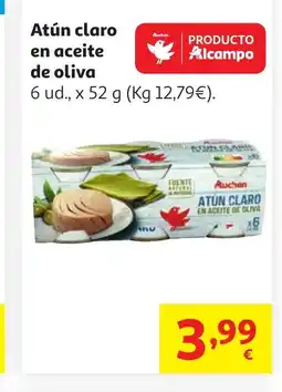 Alcampo Atún claro en aceite de oliva oferta