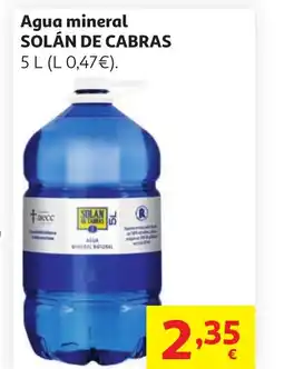 Alcampo SOLÁN DE CABRAS Agua mineral oferta