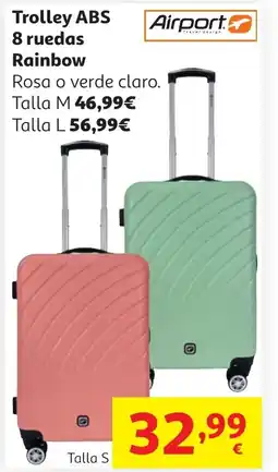 Alcampo Trolley ABS 8 ruedas Rainbow oferta