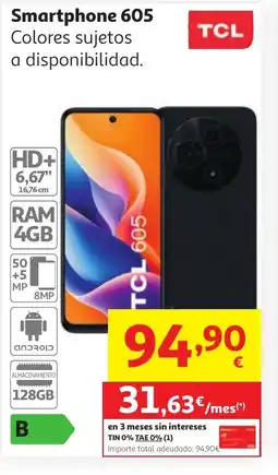 Alcampo TCL Smartphone 605 oferta