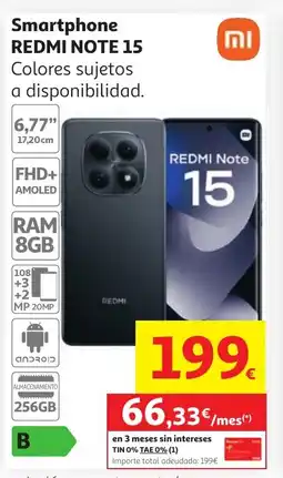 Alcampo REDMI NOTE 15 Smartphone oferta