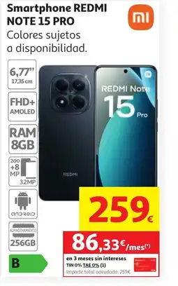 Alcampo REDMI NOTE 15 PRO Smartphone oferta