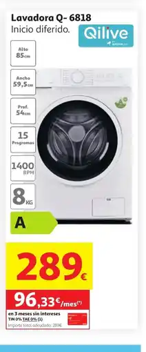 Alcampo QILIVE Lavadora Q-6818 oferta