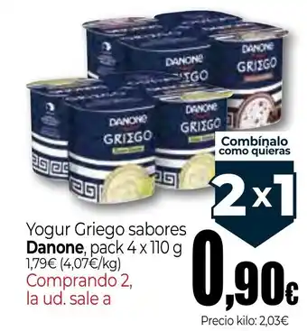 DANONE Yogur Griego sabores