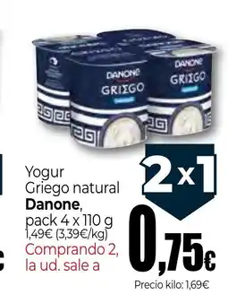Unide Supermercados DANONE Yogur Griego natural oferta