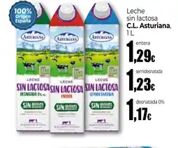 Unide Supermercados C.L ASTURIANA Leche sin lactosa oferta