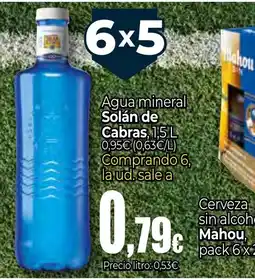 Unide Supermercados SOLÁN DE CABRAS Agua mineral oferta