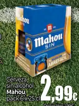 Unide Supermercados MAHOU Cerveza sin alcohol oferta