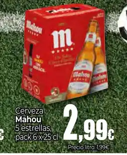 Unide Supermercados MAHOU Cerveza 5 estrellas oferta