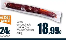 Unide Supermercados UNIDE Lomo embuchado oferta
