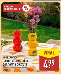 ALDI HOME CREATION Jarrón de cerámica con forma de fruta oferta