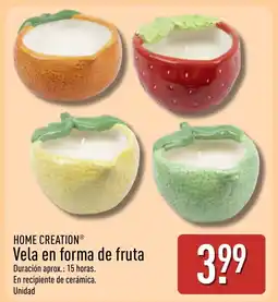 ALDI HOME CREATION Vela en forma de fruta oferta