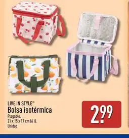 ALDI LIVE IN STYLE Bolsa isotérmica oferta