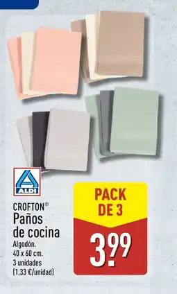 ALDI CROFTON Paños de cocinal oferta