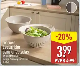 ALDI CROFTON Escurridor para ensaladas oferta