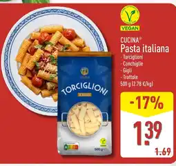 ALDI CUCINA Pasta italiana oferta