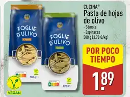 ALDI CUCINA Pasta de hojas de olivo oferta