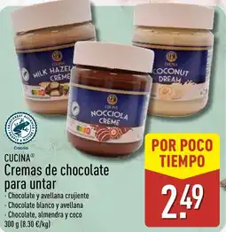 ALDI CUCINA Cremas de chocolate para untar oferta