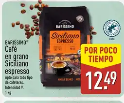 ALDI BARISSIMO Café en grano Siciliano espresso oferta