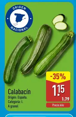 ALDI Calabacín oferta