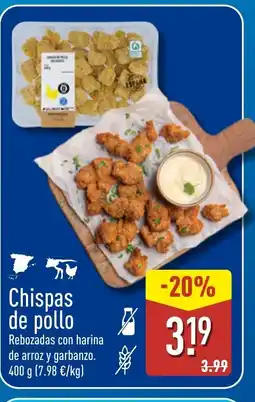 ALDI Chispas de pollo oferta