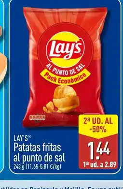 ALDI LAY'S Patatas fritas al punto de sal oferta