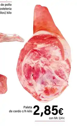 Cash Ifa Paleta de cerdo oferta