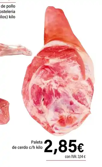 Cash Ifa Paleta de cerdo oferta