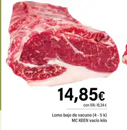 Cash Ifa MC KEEN Lomo bajo de vacuno oferta