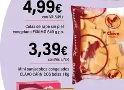 Cash Ifa CLAVO CÁRNICOS Mini sanjacobos congelados oferta