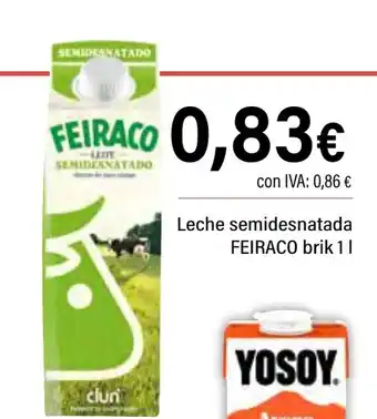 Cash Ifa FEIRACO Leche semidesnatada oferta