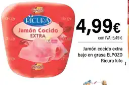Cash Ifa ELPOZO Jamón cocido extra bajo en grasa Ricura oferta