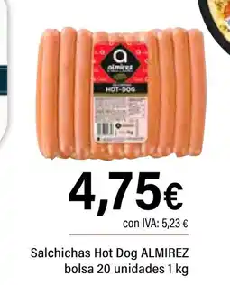 Cash Ifa ALMIREZ Salchichas Hot Dog bolsa 20 unidades oferta